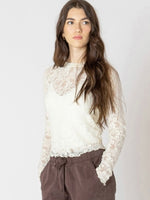 Exposed Seam Lace Top