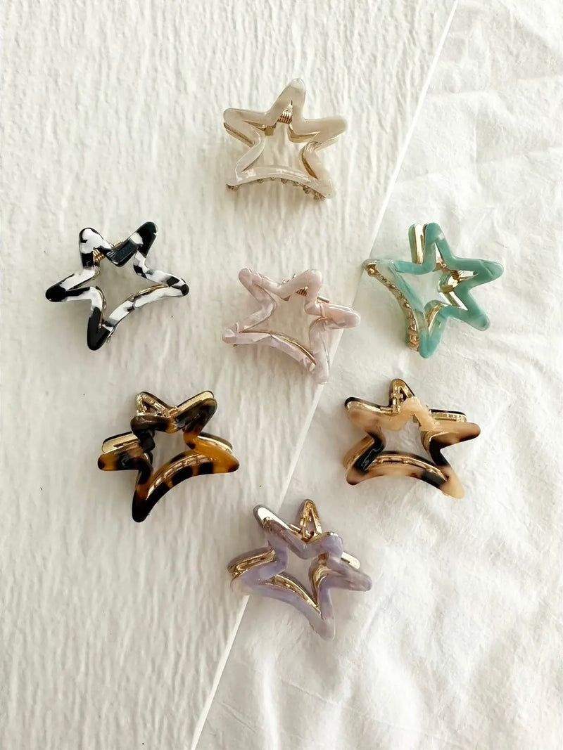 Assorted Ultra Mini Star Claw Clips