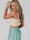 Heatwaves Button Down Brami in Oatmeal