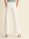 Raquel Front Pocket Straight Wide in White
