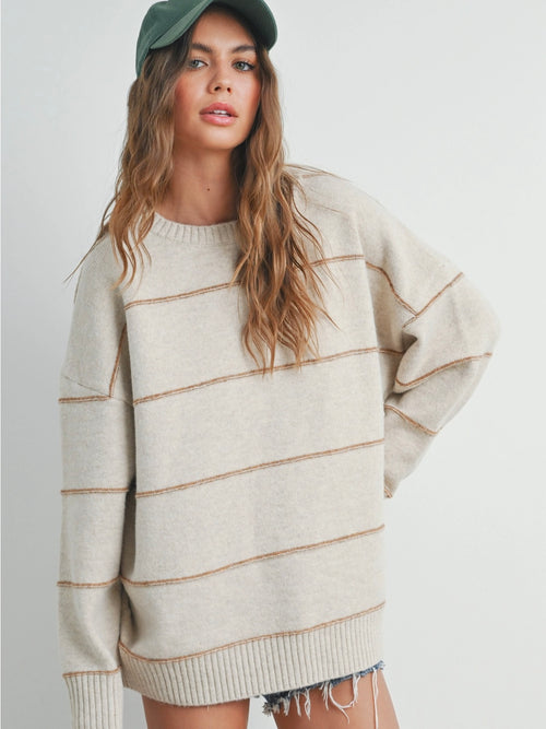 FINAL SALE Cool Girl Striped Sweater