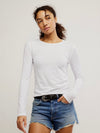 Nova Long Sleeve Tee in Ivory