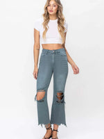 FINAL SALE Vintage Distressed Colored Jean in Green