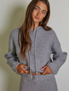 Grey Ribbed Sarah Sweatshirt