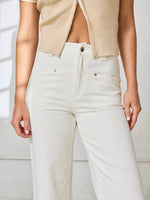 Elia Straight Fit Pant in White