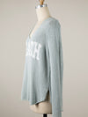 Sage Beach V Neck Sweater