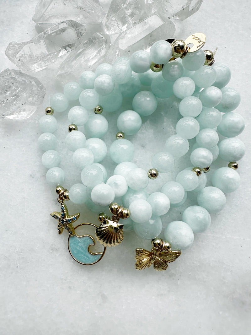 Green Moonstone Stretch Bracelet Your Way