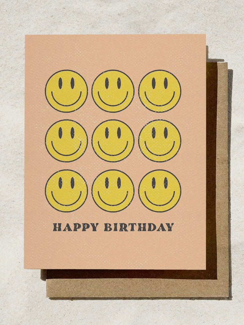 Smiley Happy Birthday Card
