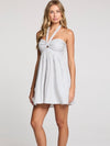 Ocean Striped Halter Mini Dress