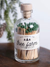 Vintage Apothecary Christmas Tree Farm Matches
