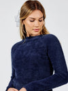 Navy Fuzzy Sweater