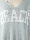 Sage Beach V Neck Sweater
