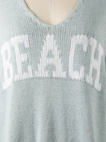 Sage Beach V Neck Sweater