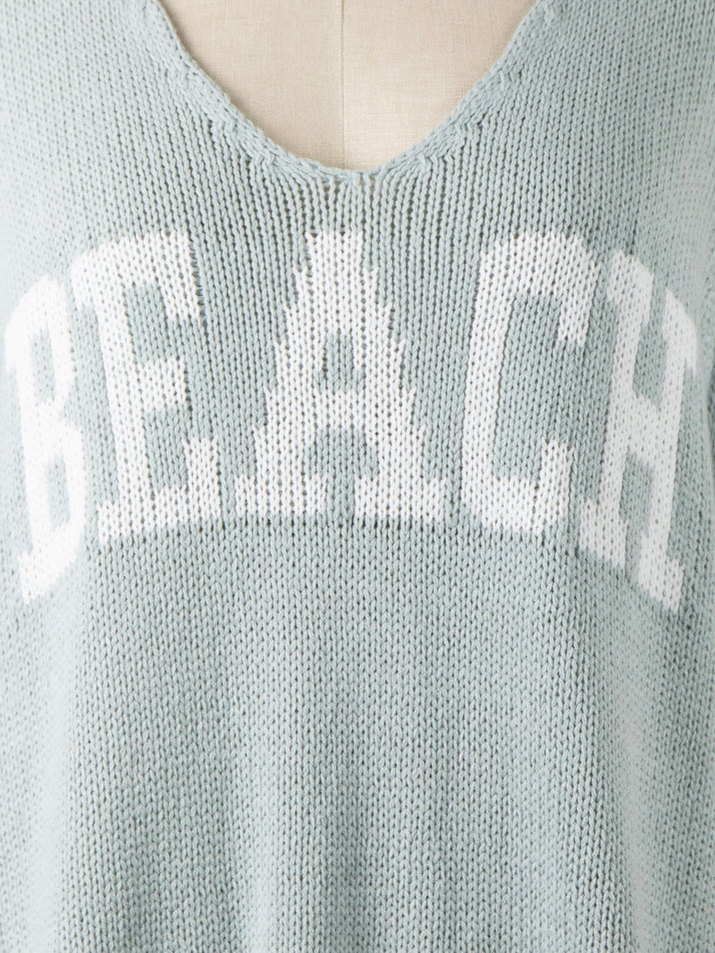 Sage Beach V Neck Sweater