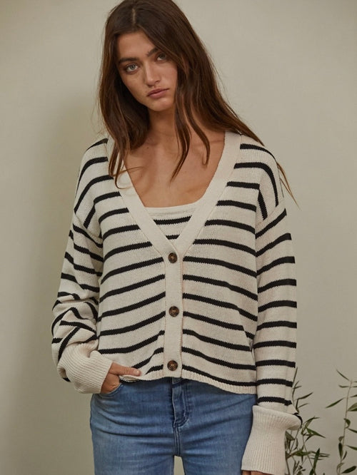 Stella Striped Cardigan