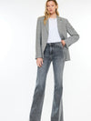 Holly Ultra Rise Flare Pant in Grey