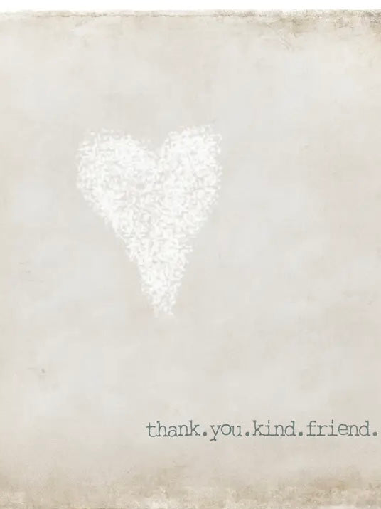 Thank You Kind Friend Mini Card in Glitter