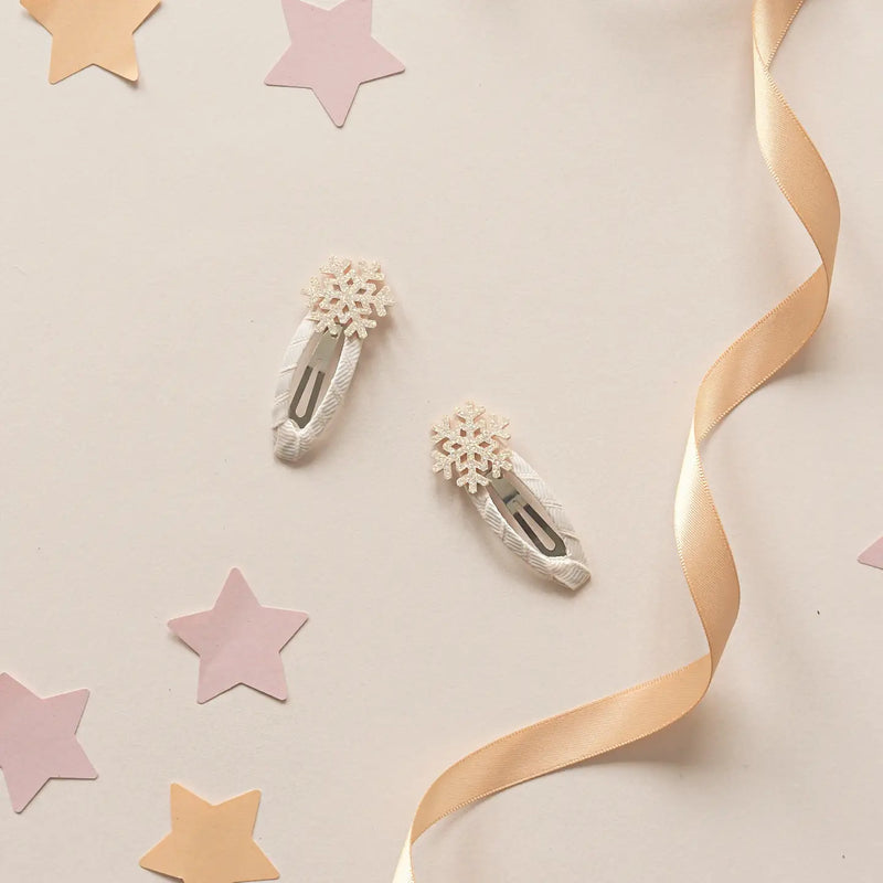 Snowflake Sparkle Clips