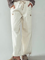 Cream Cargo Pants