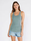 Micro Rib Tank in Sage