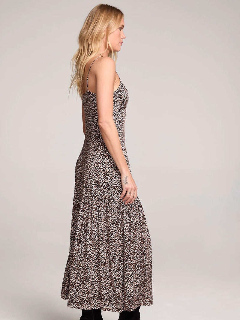 Marcela Leopard Midi Dress