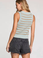 Crochet Sweater Tank in Sage