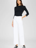 Ultra High Rise 90's Wide Leg White Jean