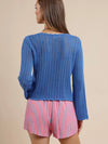 Getting There Pointelle Sweater