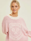 FINAL SALE Pink Tennis Sweater