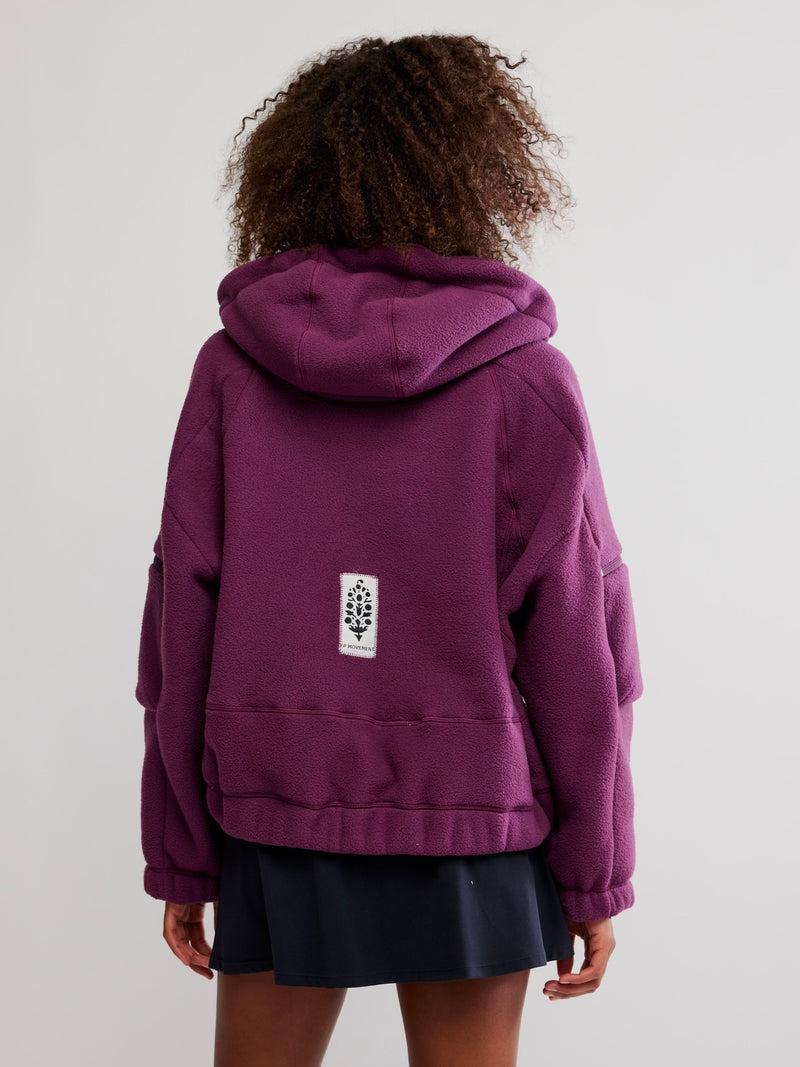 Wild And Free Fleece Pullover - Black Cherry