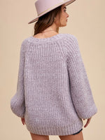 Lavender Fields Oversized Sweater