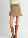 Tuscany Faux Suede Mini Skirt