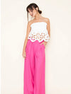 Chic Eyelet Strapless Top