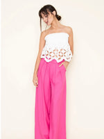 Chic Eyelet Strapless Top