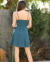 Eyelet Embroidered V Neck Twist Front Mini Dress