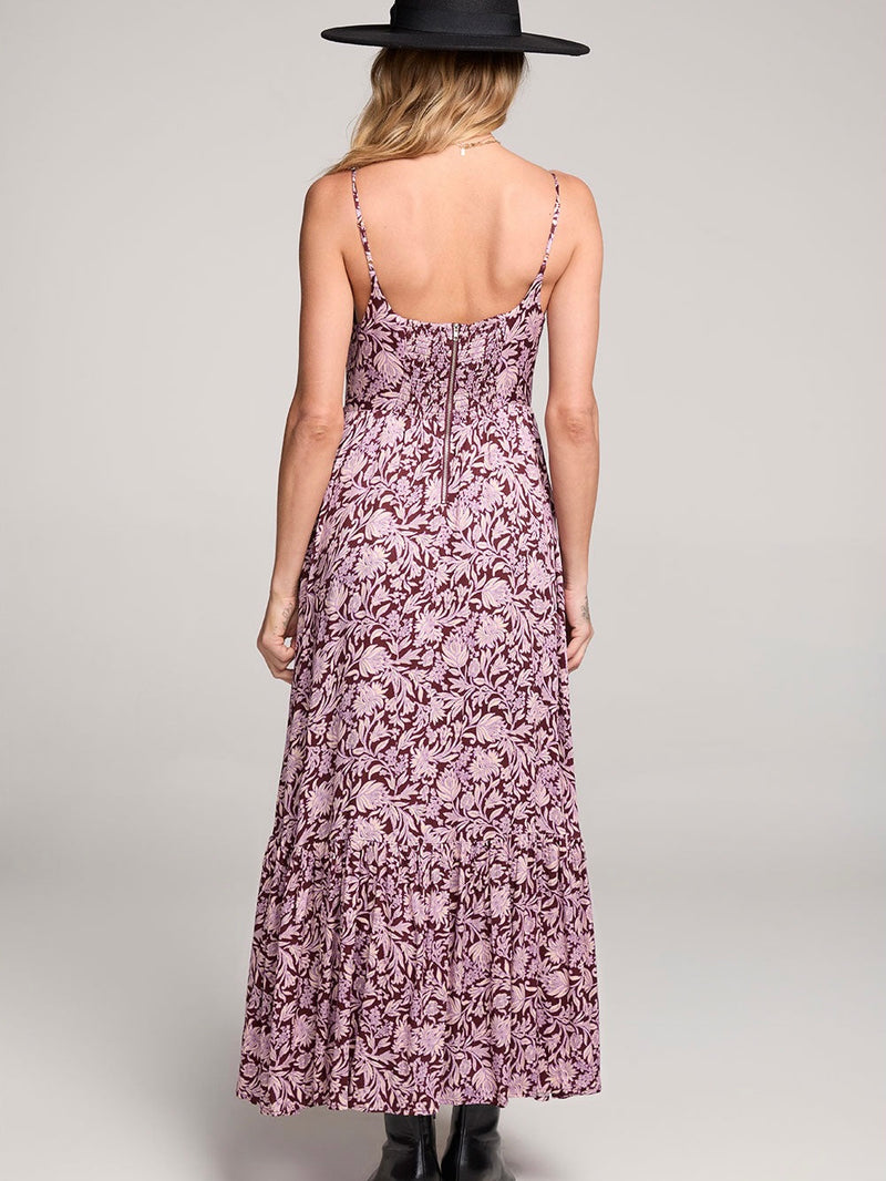Rita Tank Midi Dress in Sangria