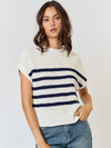 Samantha Striped High Neck Sweater