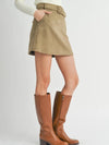 Tuscany Faux Suede Mini Skirt