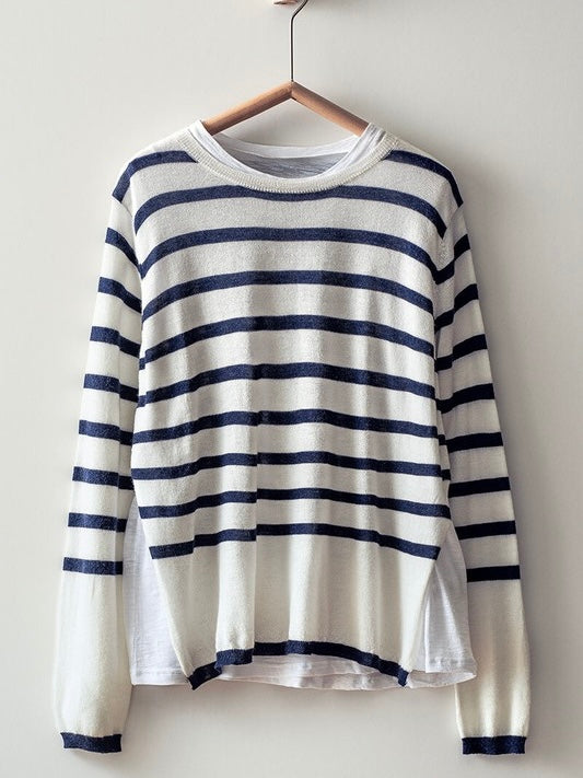Day on the Water Knit Striped Sweater