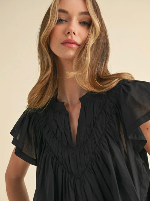 Flutter Sleeve Top