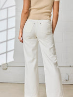 Elia Straight Fit Pant in White