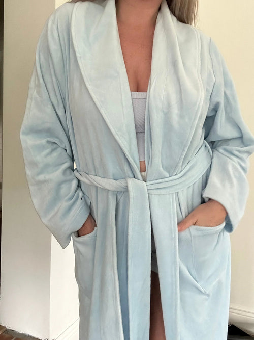 Dream Hotel Robe In Light Blue