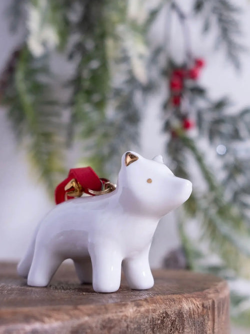 Woodland Ornaments in White