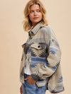 Aztec Print Jacket in Blue