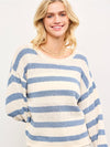 Selena Striped Sweater in Blue