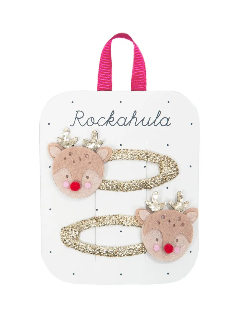 Little Reindeer Hair Clips