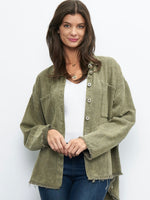 Olive Denim Jacket