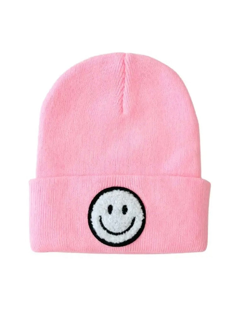 Luxa Little Smiley Beanie in Pink