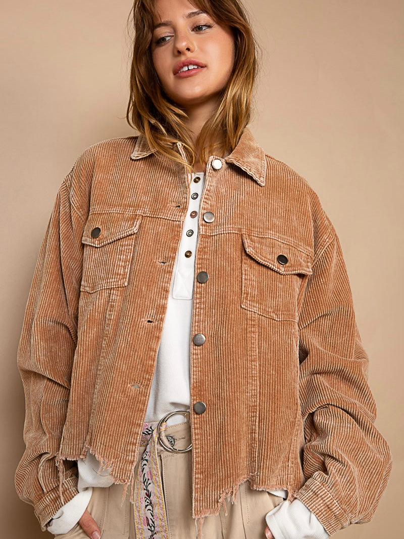 Corduroy Distressed Jacket