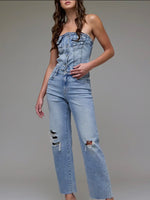 Ella High Rise Distressed Jeans